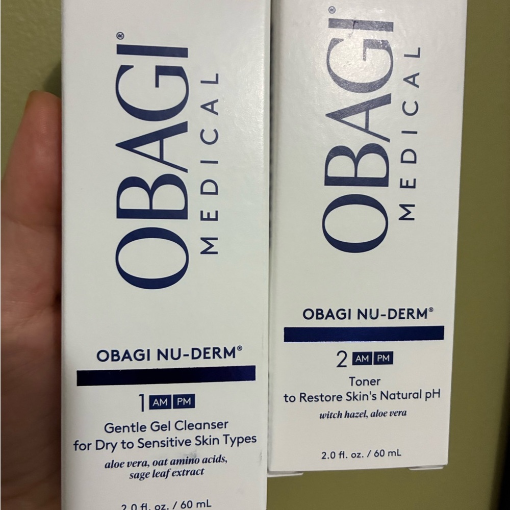 NEW Obagi Nu-Derm Skincare Duo - White